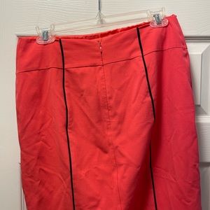 Coral NY&Co pencil skirt
